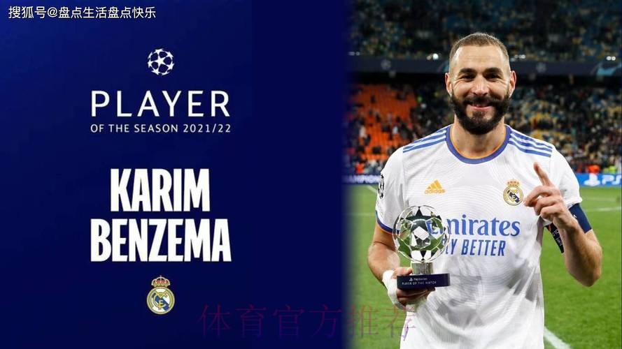 官方：本泽马当选本赛季欧冠最佳球员